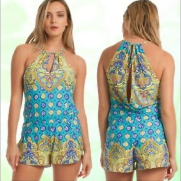 Trina‎ Turk Jumpsuit Shorts Romper, Size S - Picture 1 of 10